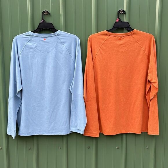 Men's Merino Wool Blend Long Sleeve T-Shirts With UPF50+ 2-Pack Size 2XL - Picture 4 of 10